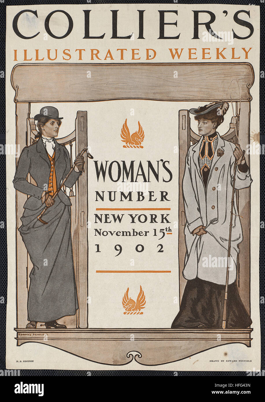 Collier's illustrated weekly. Numéro de la femme, New York, le 15 novembre 1902. Banque D'Images