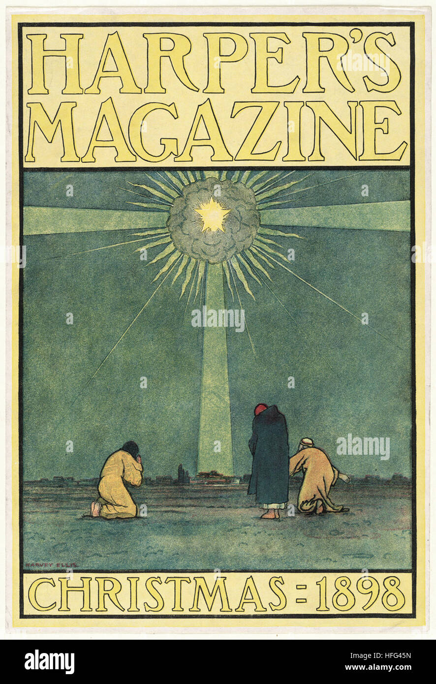 Harper's magazine, Noël 1898 Banque D'Images