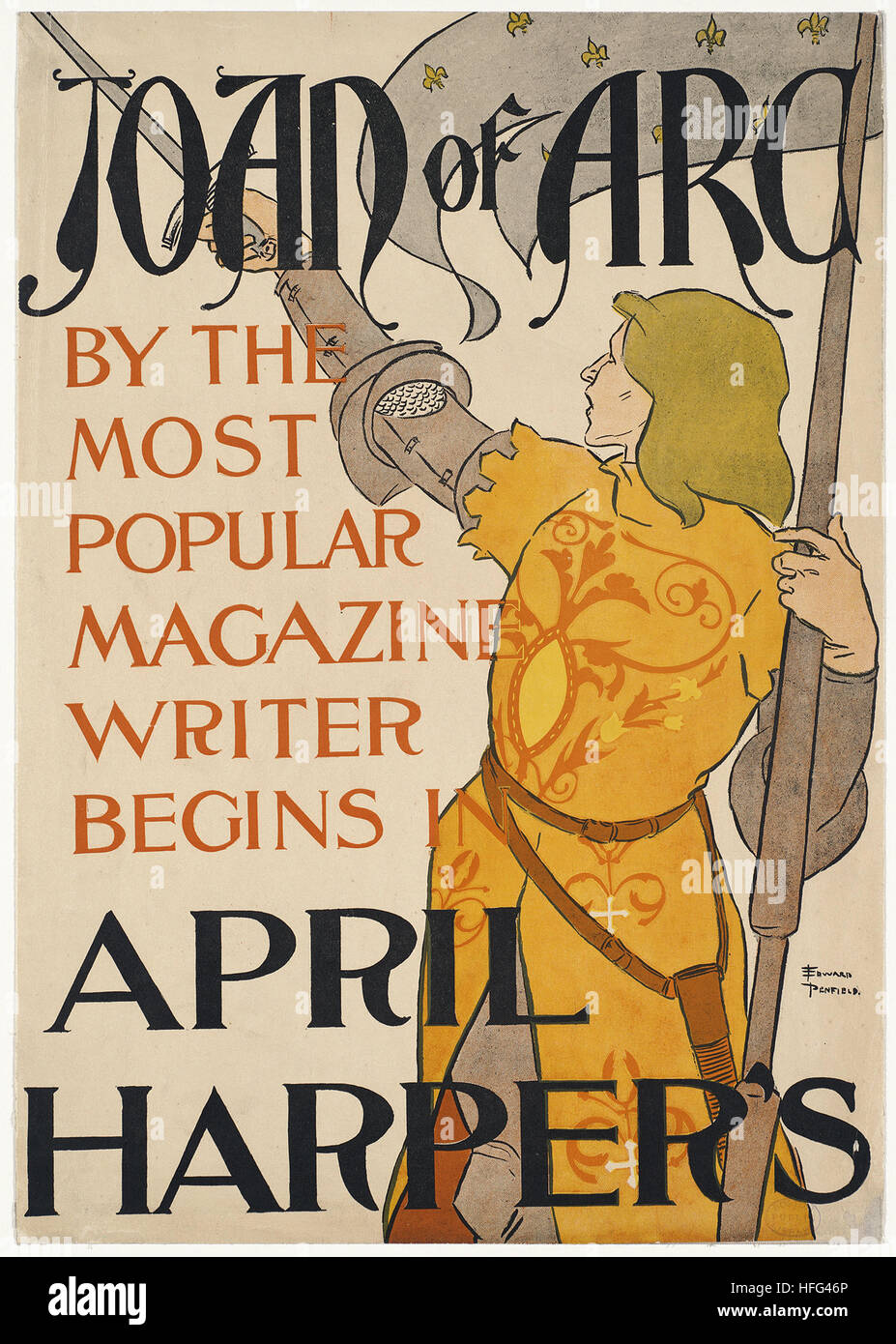 Jeanne d'Arc, Harper's Avril Banque D'Images