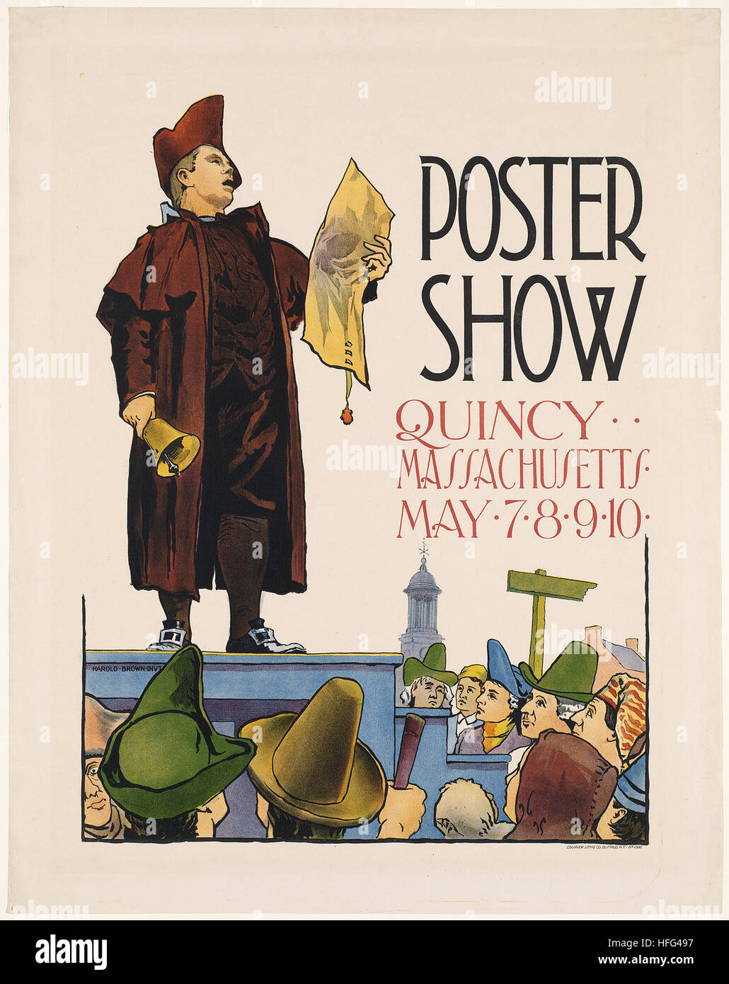 Voir l'affiche, Quincy Massachusetts, 7 mai, 8, 9, 10 Banque D'Images