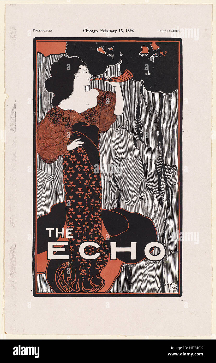 L'echo, Chicago, 15 février 1896 Banque D'Images