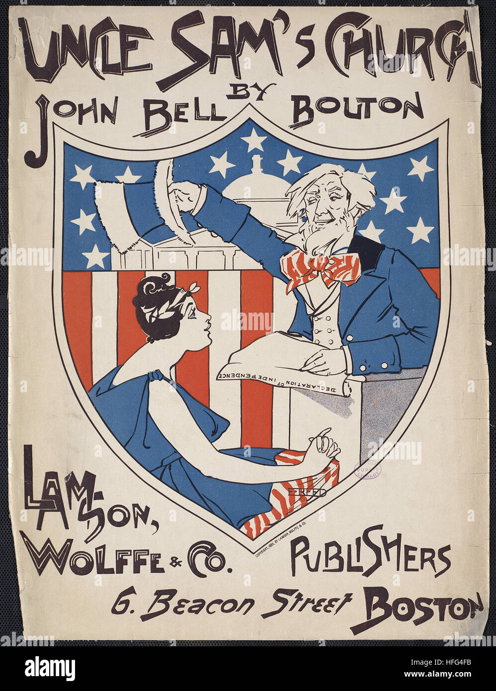 L'église de l'Oncle Sam par John Bell boutonne Banque D'Images