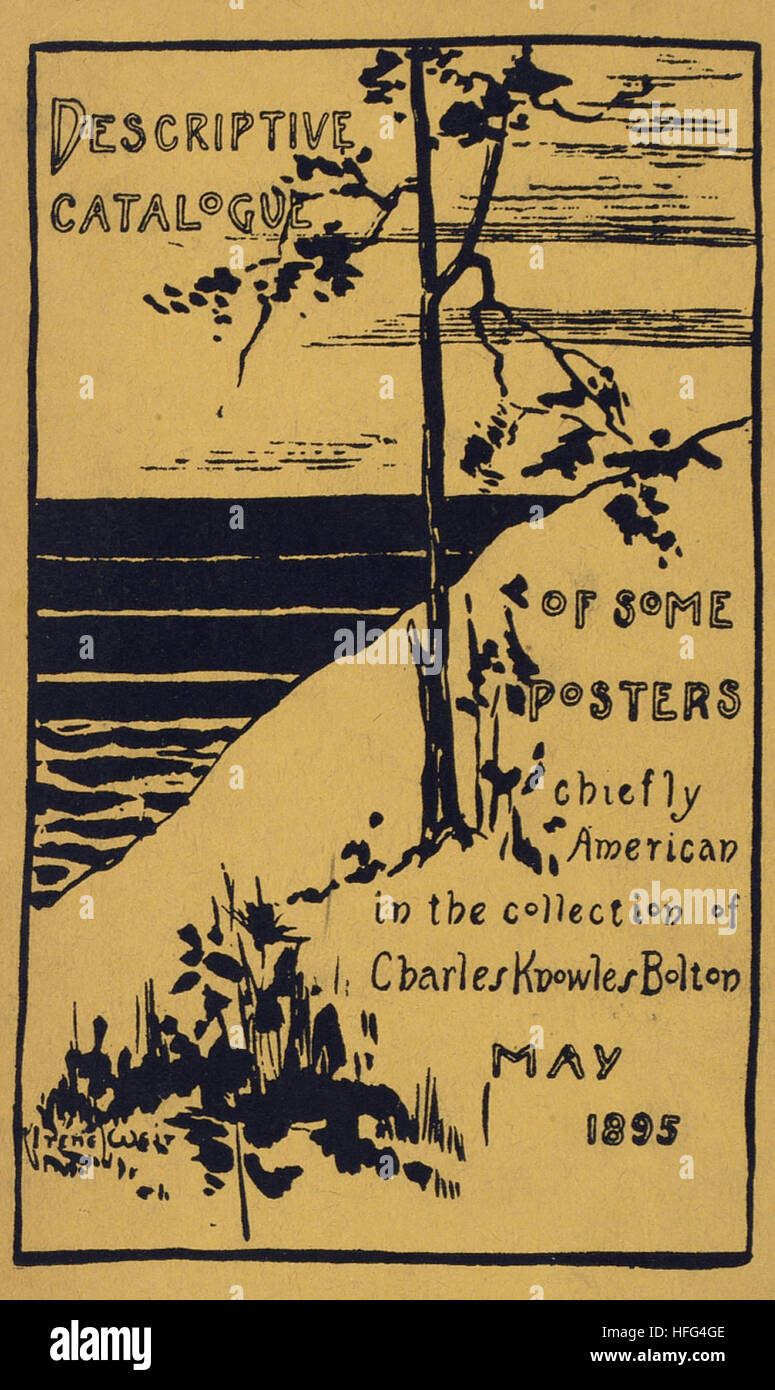 Catalogue descriptif de quelques affiches américaines principalement dans la collection de Charles Knowles Bolton, Mai 1895 Banque D'Images