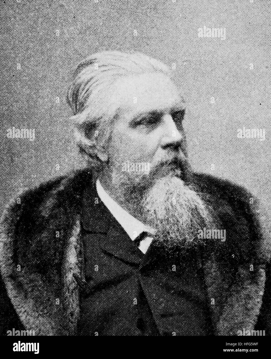 Bernhard E. Scholz, 1835 - 1916, était un chef d'orchestre allemand, compositeur et professeur de musique, la reproduction photo de l'année 1895, l'amélioration numérique Banque D'Images