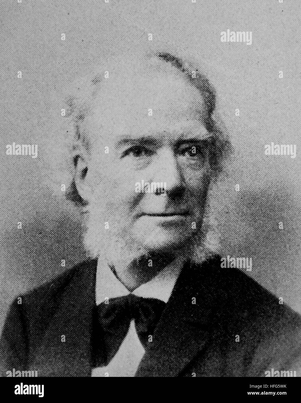 Carl Reinecke, 1824 - 1910, était un compositeur, chef d'orchestre et pianiste., reproduction photo de l'année 1895, l'amélioration numérique Banque D'Images