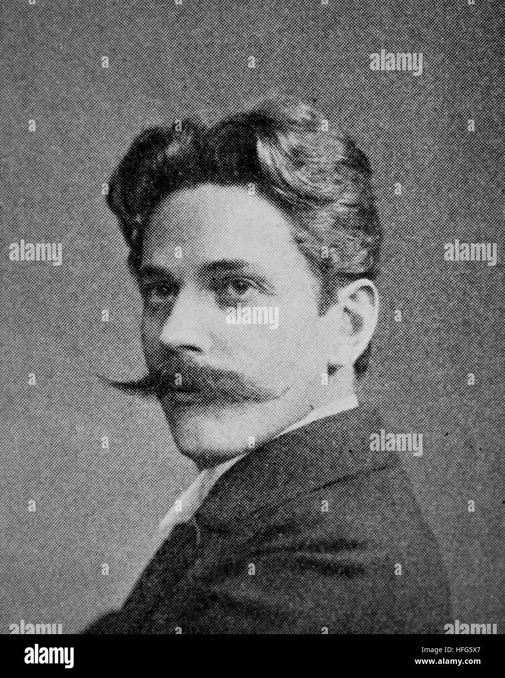 Ludwig Wilhelm Andreas Maria Thuille, 1861 - 1907, est un compositeur et professeur, reproduction photo de l'année 1895, l'amélioration numérique Banque D'Images