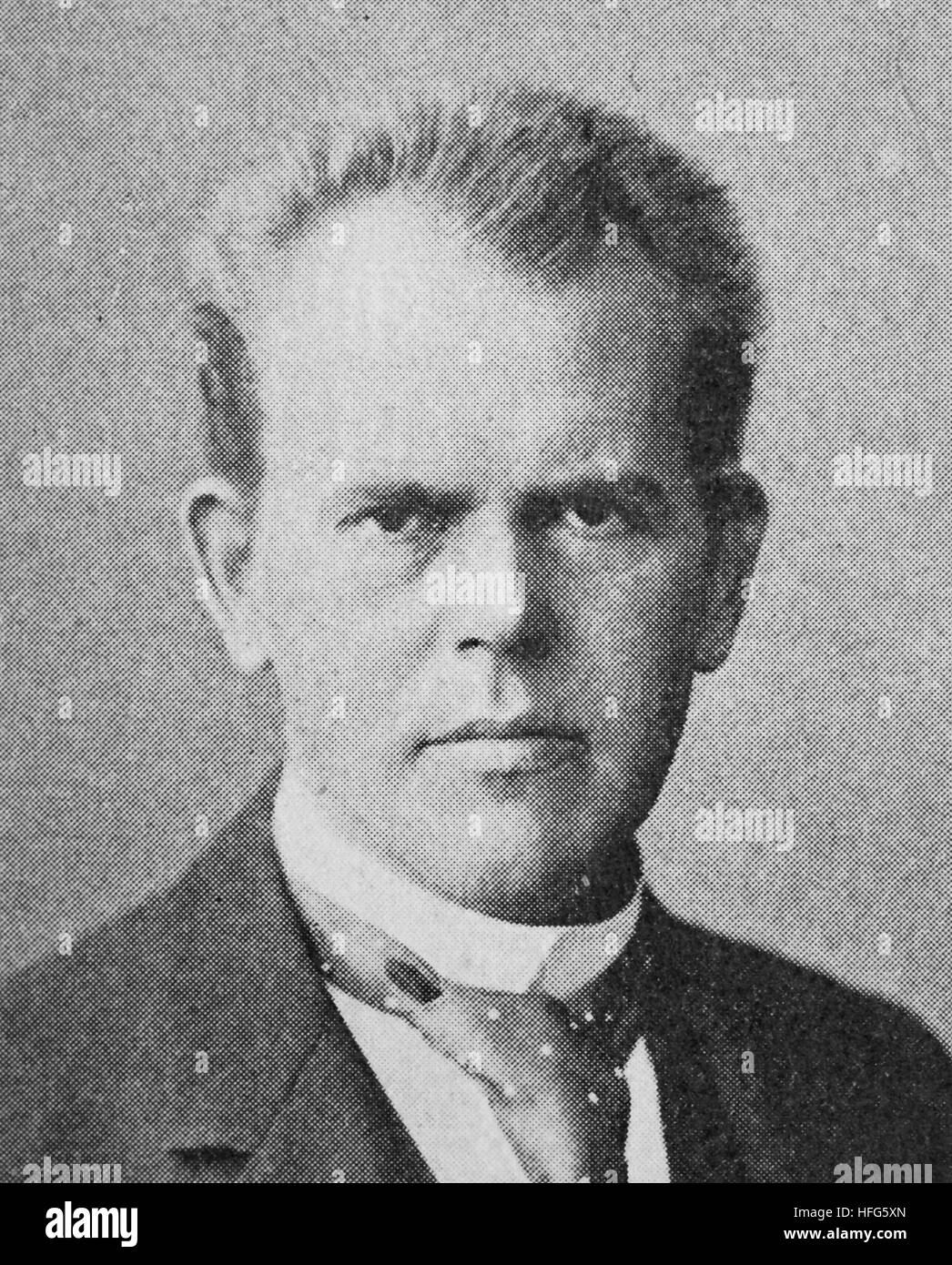 Max Grube, 1854 -1934, était un acteur, directeur de théâtre et écrivain, reproduction photo de l'année 1895, l'amélioration numérique Banque D'Images