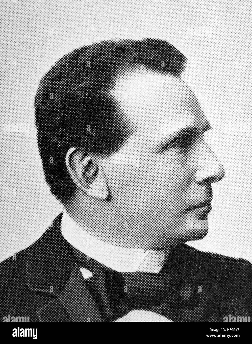 Ernst von Possart, 1841 - 1921, était un acteur et directeur de théâtre., reproduction photo de l'année 1895, l'amélioration numérique Banque D'Images