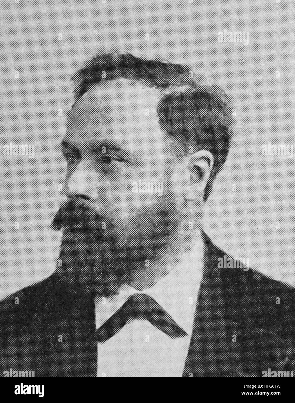 Richard Franz Joseph Heuberger, 1850 - 1914, était un compositeur autrichien d'opéras et opérettes, un critique musical, et l'enseignant, la reproduction photo de l'année 1895, l'amélioration numérique Banque D'Images