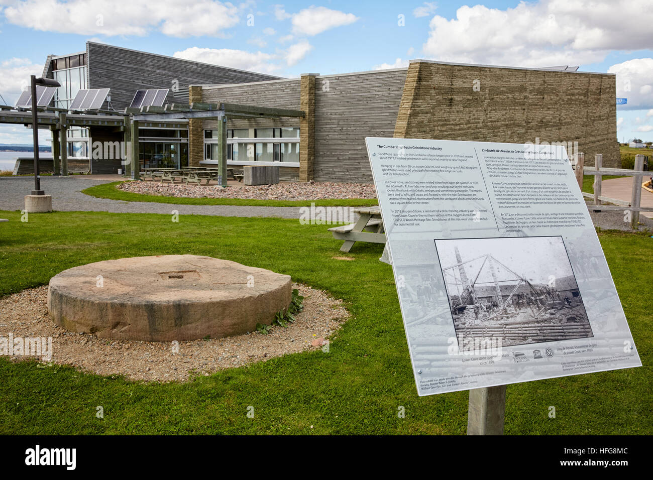 Le bassin de Cumberland Grindstone, falaises fossilifères de Joggins, Nouvelle-Écosse, Canada Banque D'Images Le bassin de Cumberland Grindstone, falaises fossilifères de Joggins, Nouvelle-Écosse, Canada Banque D'Images