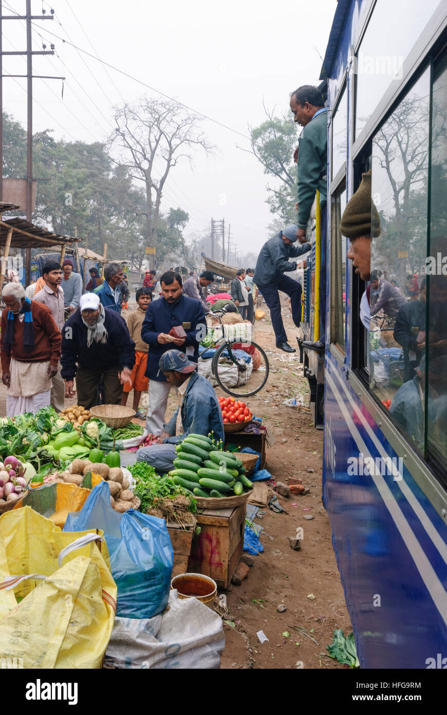 Siliguri : Darjeeling Himalayan Railway, Bengale occidental, Inde, Westbengalen Banque D'Images