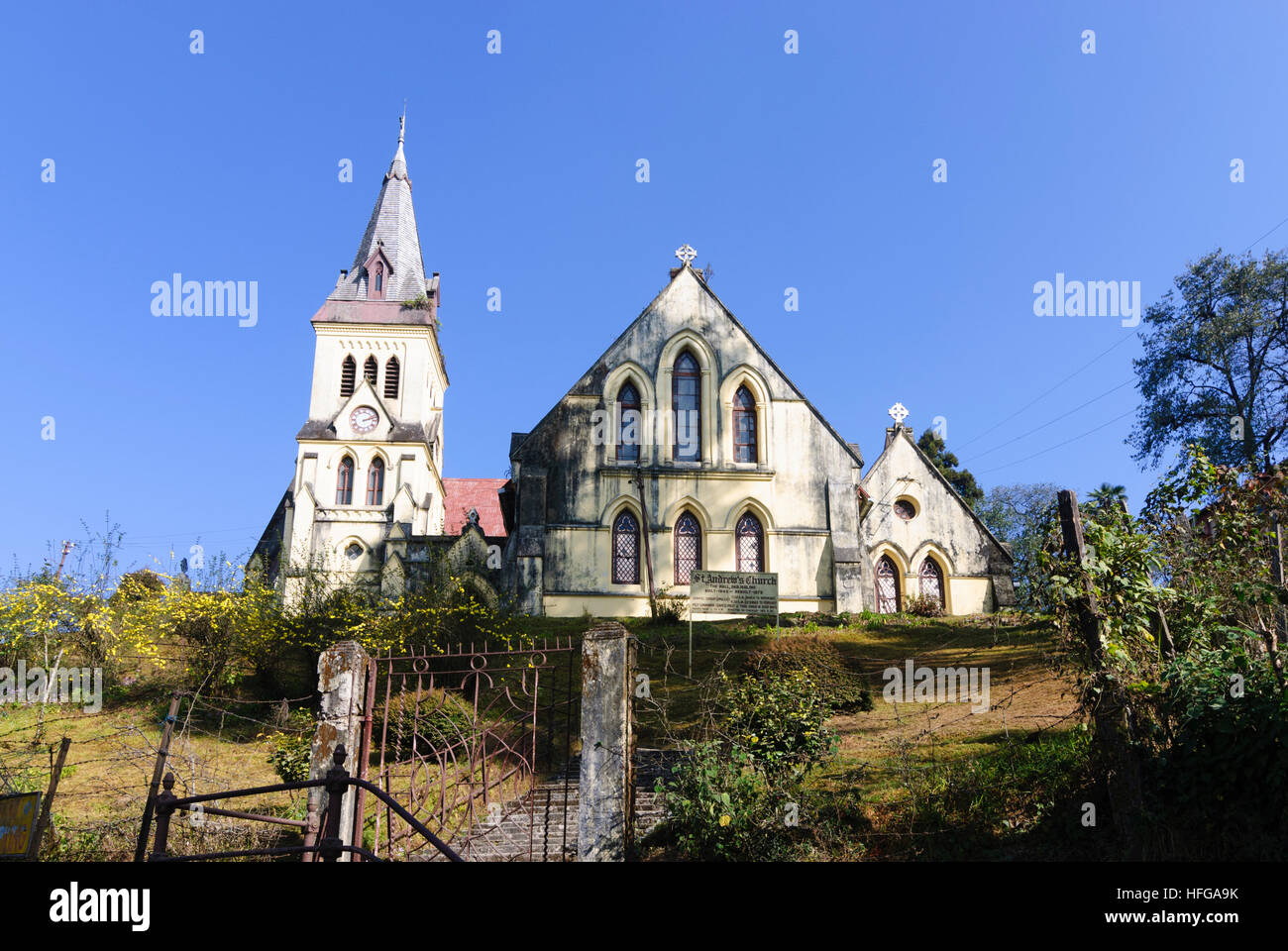 Darjeeling : Eglise de Saint-André, Bengale occidental, Inde, Westbengalen Banque D'Images