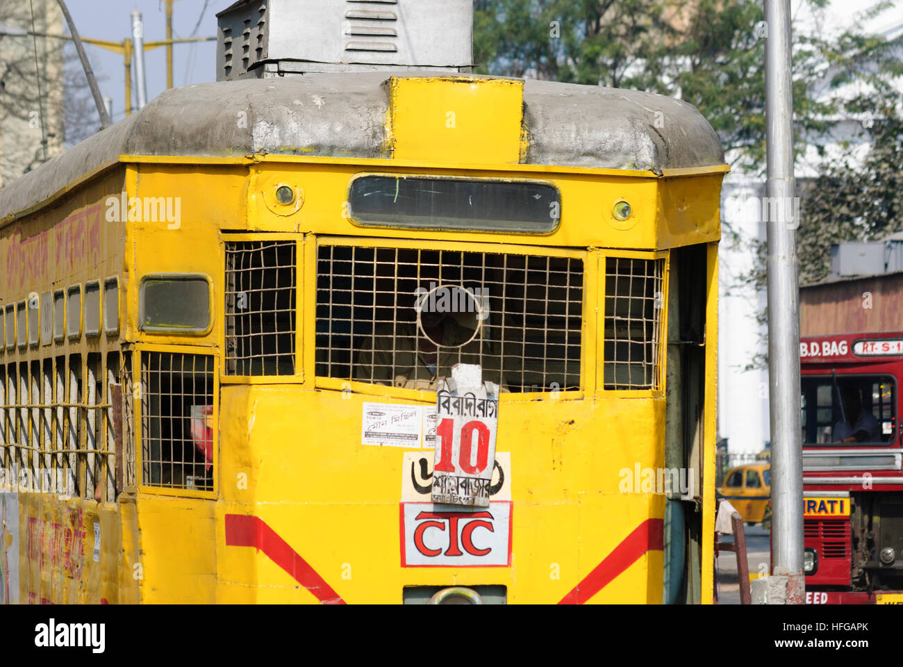 Kolkata (Calcutta, Kalkutta) : Tram, Bengale occidental, Inde, Westbengalen Banque D'Images