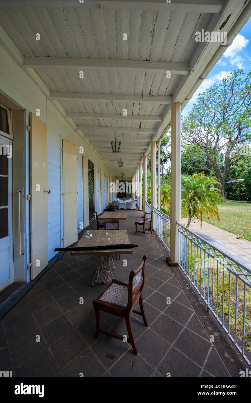 La maison Eureka dans Moka, Ile Maurice. Banque D'Images