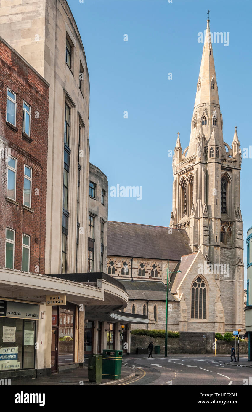 Église Saint-Pierre à Bournemouth, Dorset, Angleterre du Sud Banque D'Images