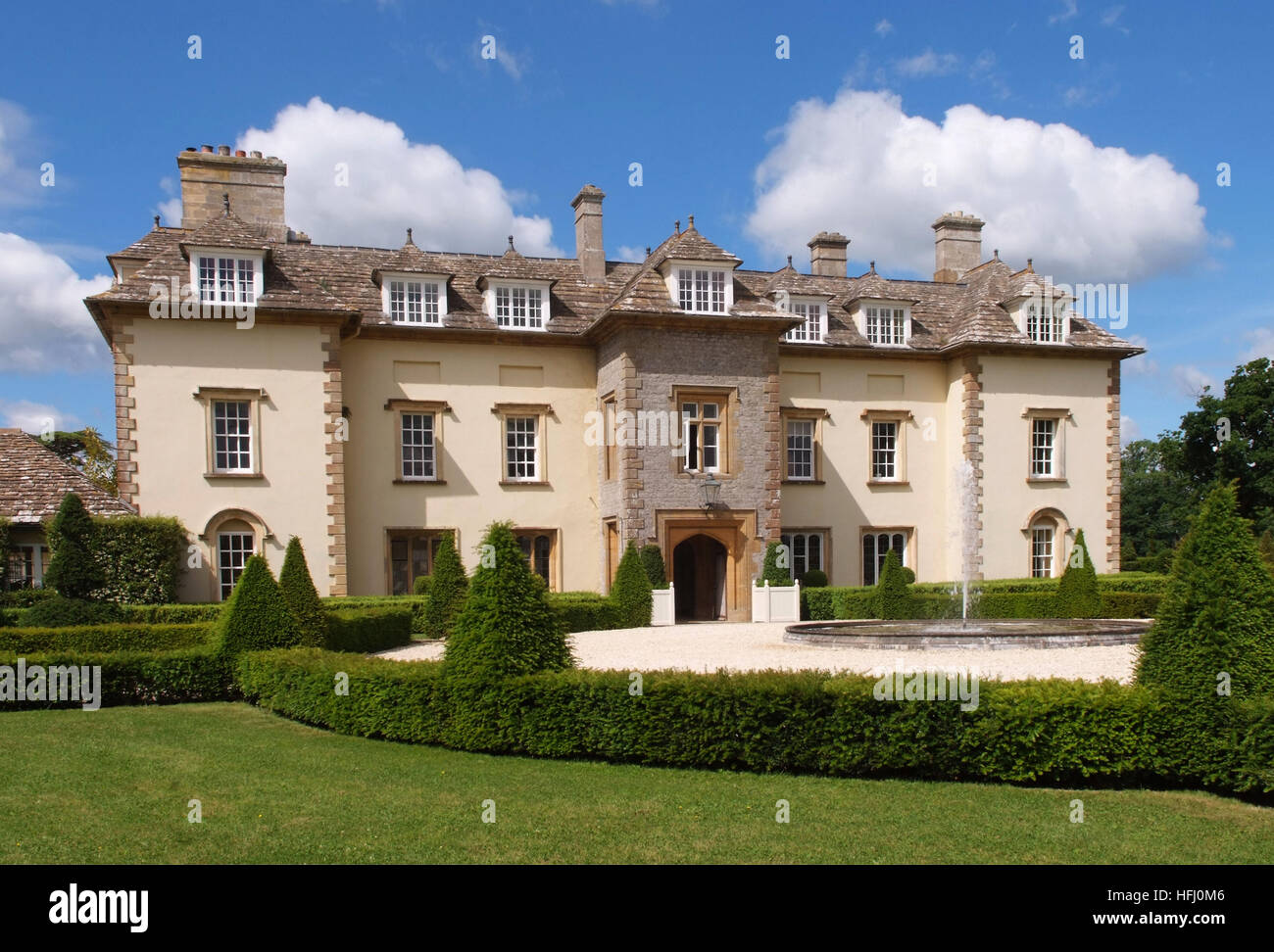 Thornhill Park un classique du 18ème. siècle maison palladienne, jardin et sur le parc près de Sturminster Newton, Dorset, UK Banque D'Images