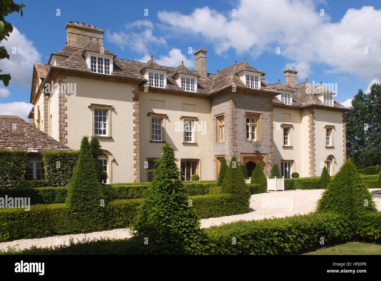 Thornhill Park un classique du 18ème. siècle maison palladienne, jardin et sur le parc près de Sturminster Newton, Dorset, UK Banque D'Images