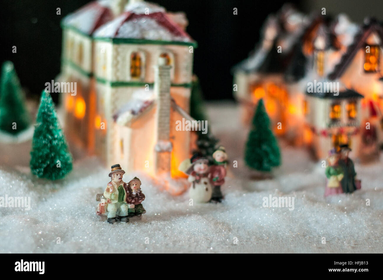 Figurine en plastique de Noël Banque D'Images