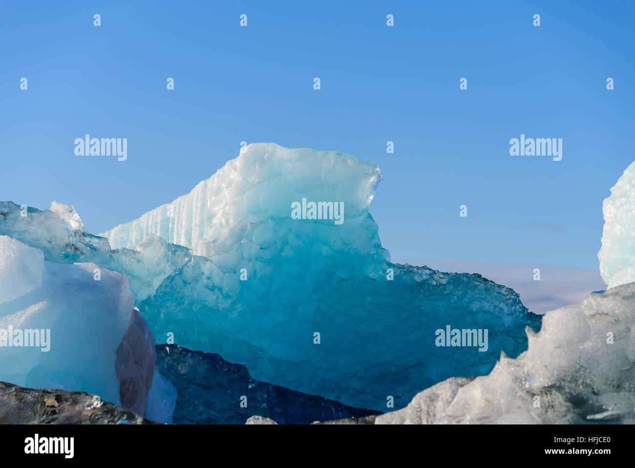 Morceau de glacier dans l'Arctique Banque D'Images