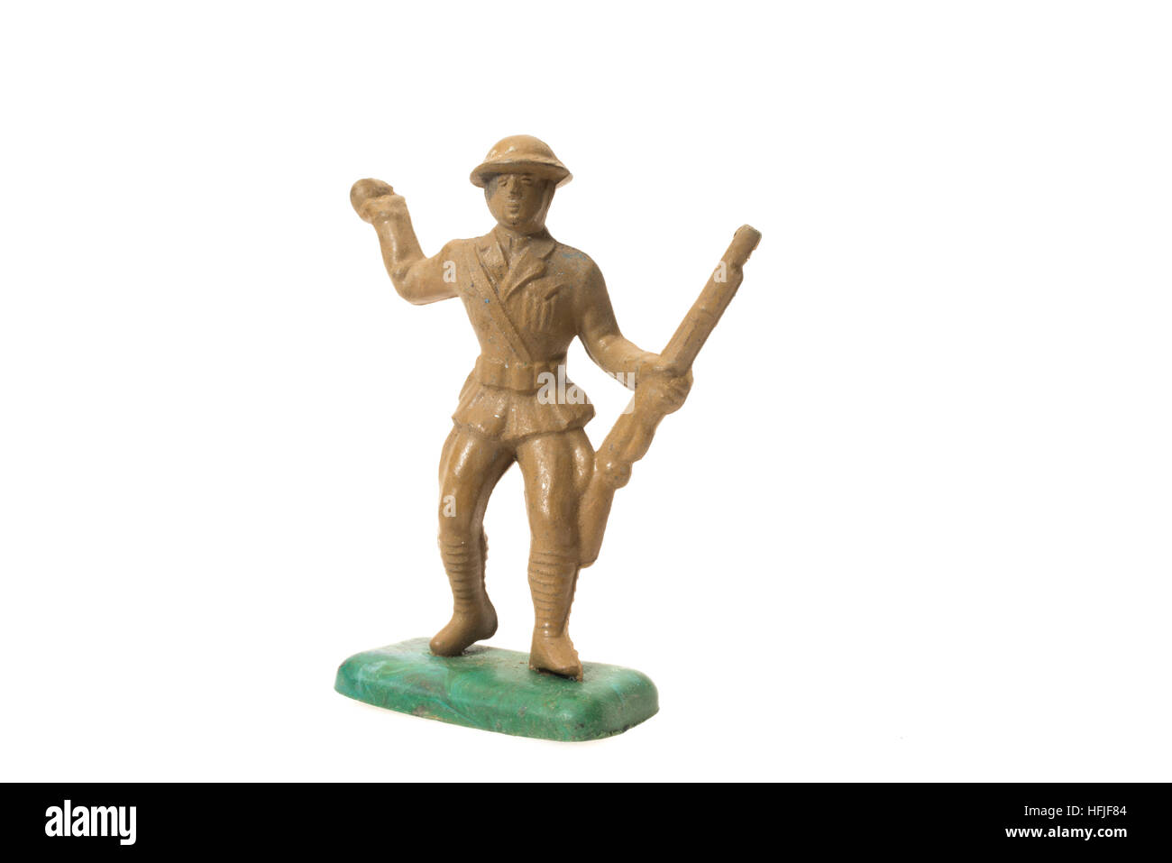 Les hommes de l'armée de soldats en plastique Bergen Toy & Novelty Co. ( Beton ) d'abord produite en 1938 Banque D'Images