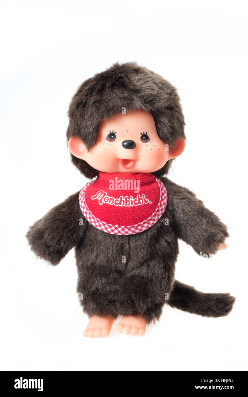 Monchhichi モンチッチ peluche singe par Japonais Sekiguchi Corporation a été publié la première fois en 1974 Banque D'Images