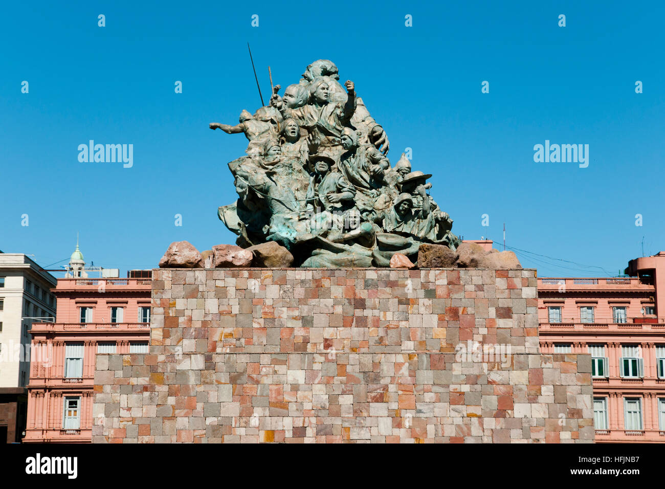 Juana Azurduy Monument - Buenos Aires - Argentine Banque D'Images