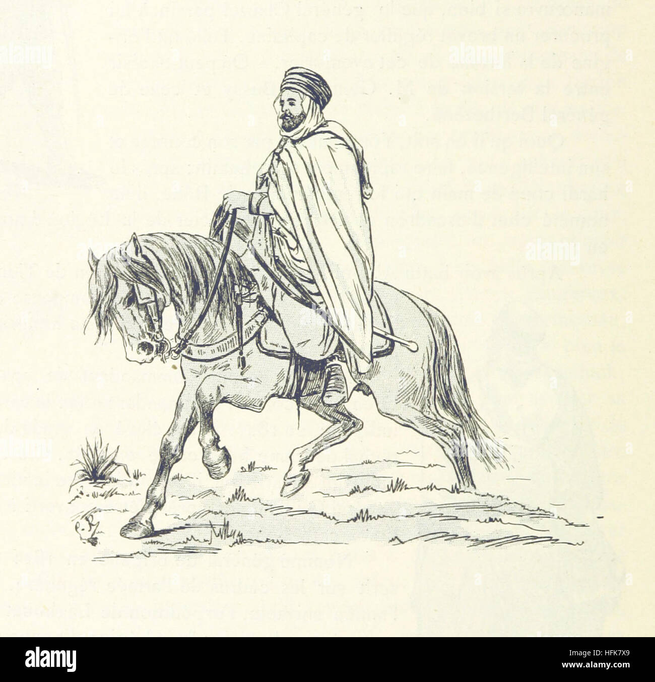 Image tirée de la page 260 de 'voyage à travers l'Algérie', un carnet de voyage détaillant une exploration de l'Algérie, avec des notes et des croquis représentant les paysages du pays, les éléments culturels et la vie locale. Banque D'Images