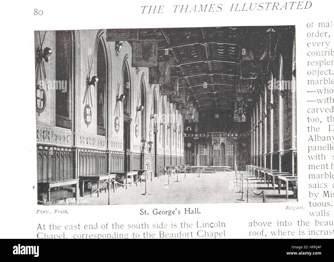 Image prise à partir de la page 90 de "La Tamise illustré. Un voyage pittoresque de Richmond à Oxford' Image réalisée à partir de la page 90 "Thames a illustré un Banque D'Images