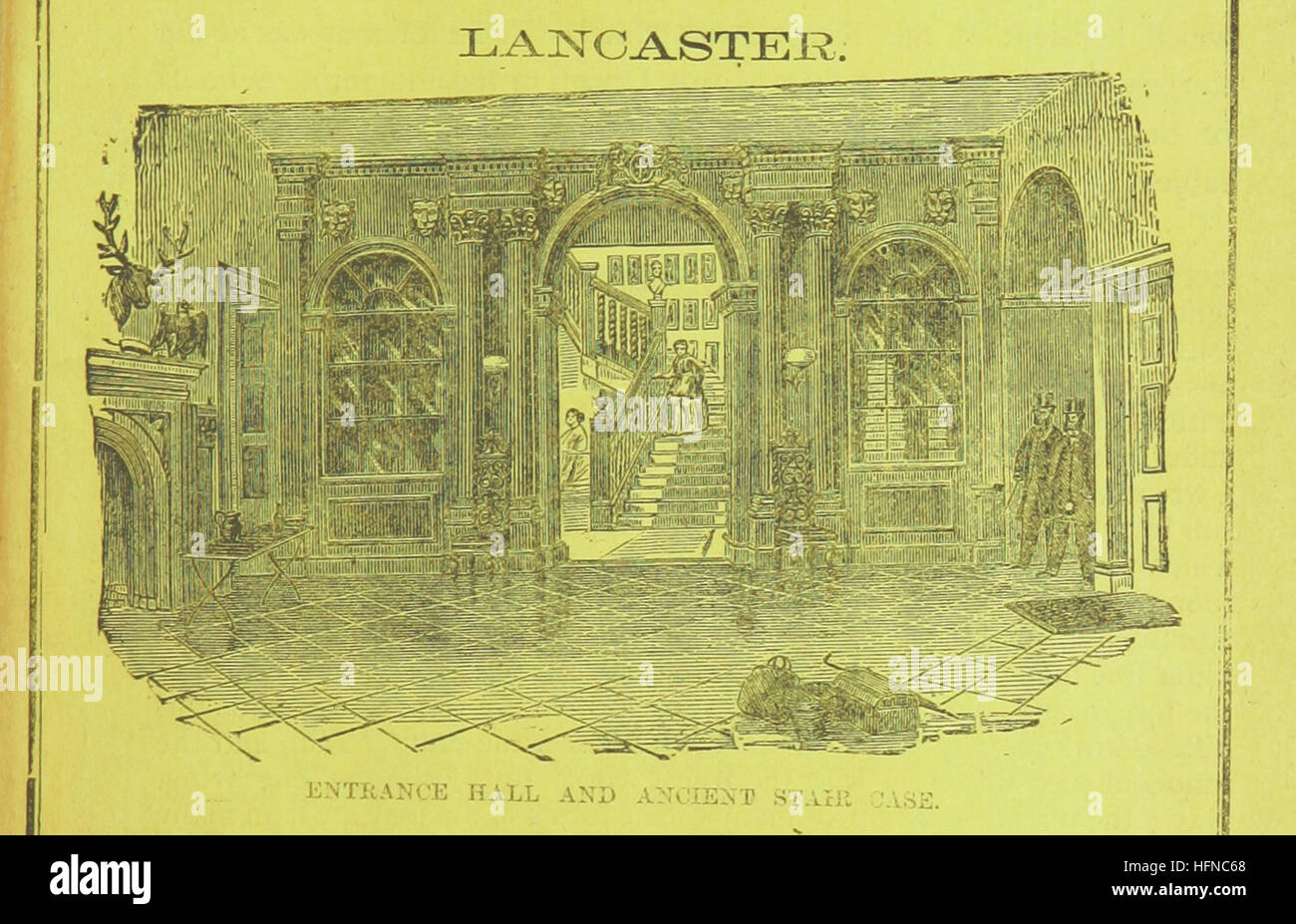 Image prise à partir de la page 5 de 'Sly's King's Arms and Royal Hotel, Lancaster. [Préfixés sont trois projets de loi à la main, annonçant qu'une vente de "tout le contenu historique" aura lieu en avril 1877.]' image prise à partir de la page 5 de 'Sly's King's Arms et Banque D'Images