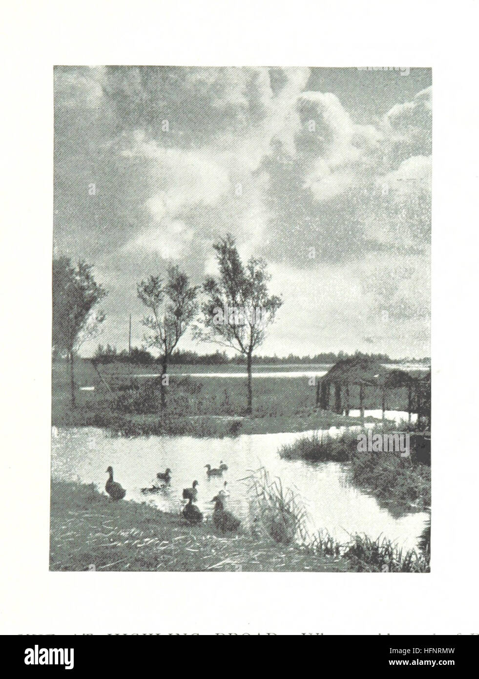 'Sun Pictures of the Norfolk Broads' propose un voyage photographique et descriptif à travers les pittoresques Norfolk Broads, capturant la beauté naturelle de la région. Payne Jennings fournit les images, tandis que E. R. Suffling offre une description typographique détaillée. Banque D'Images