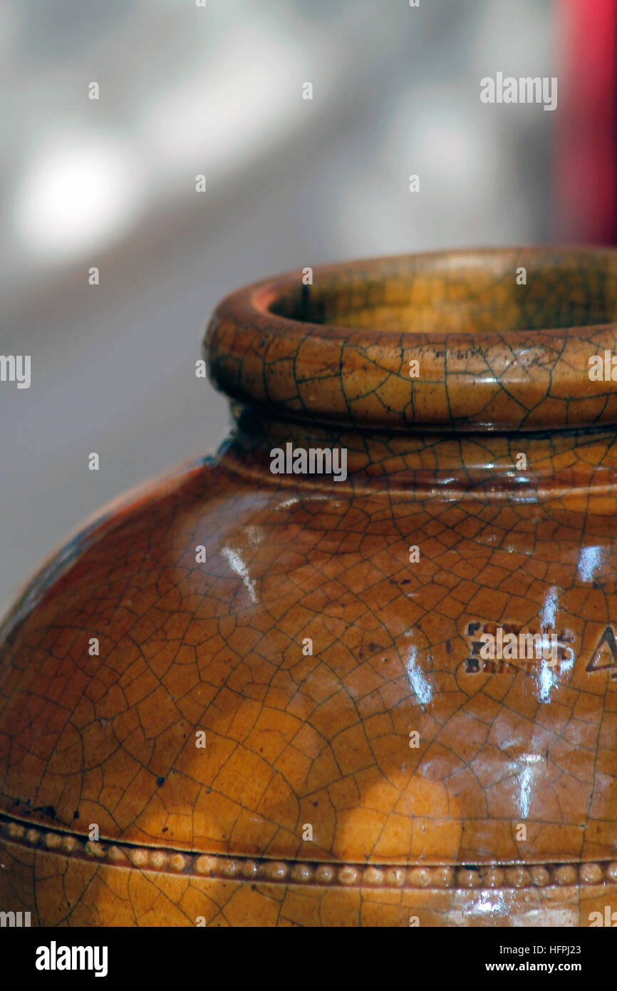 Chine vase d'argile Banque D'Images