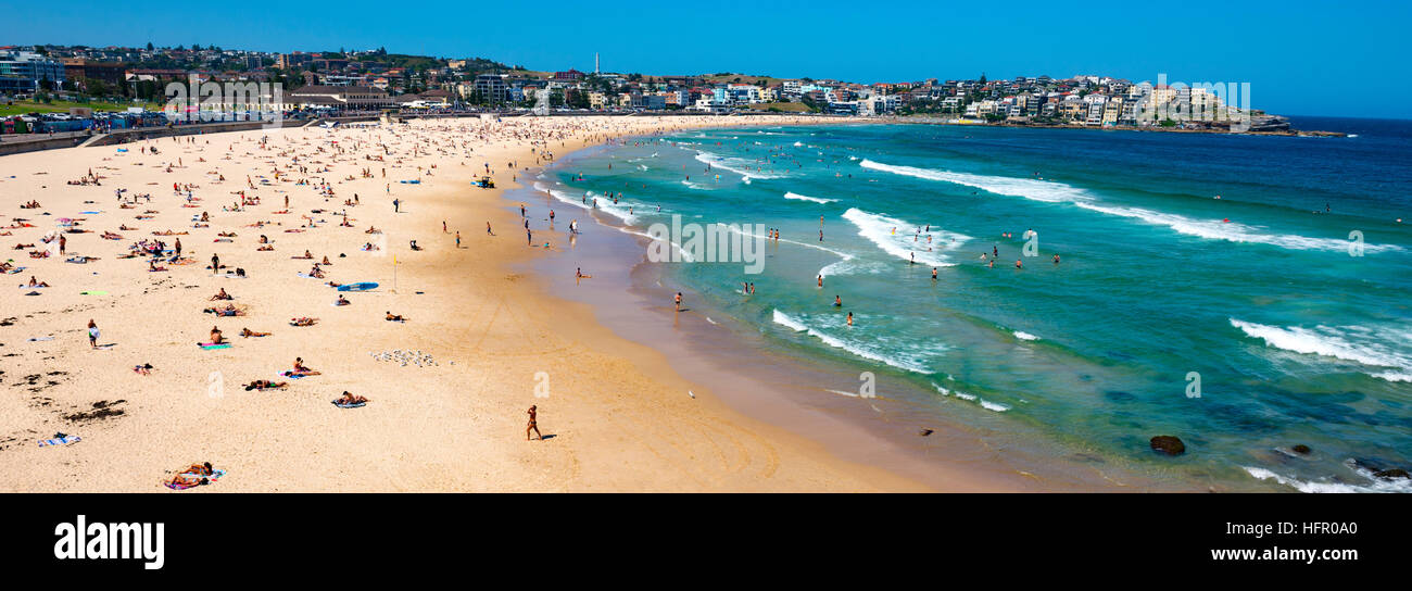 La plage de Bondi, Australie. Banque D'Images