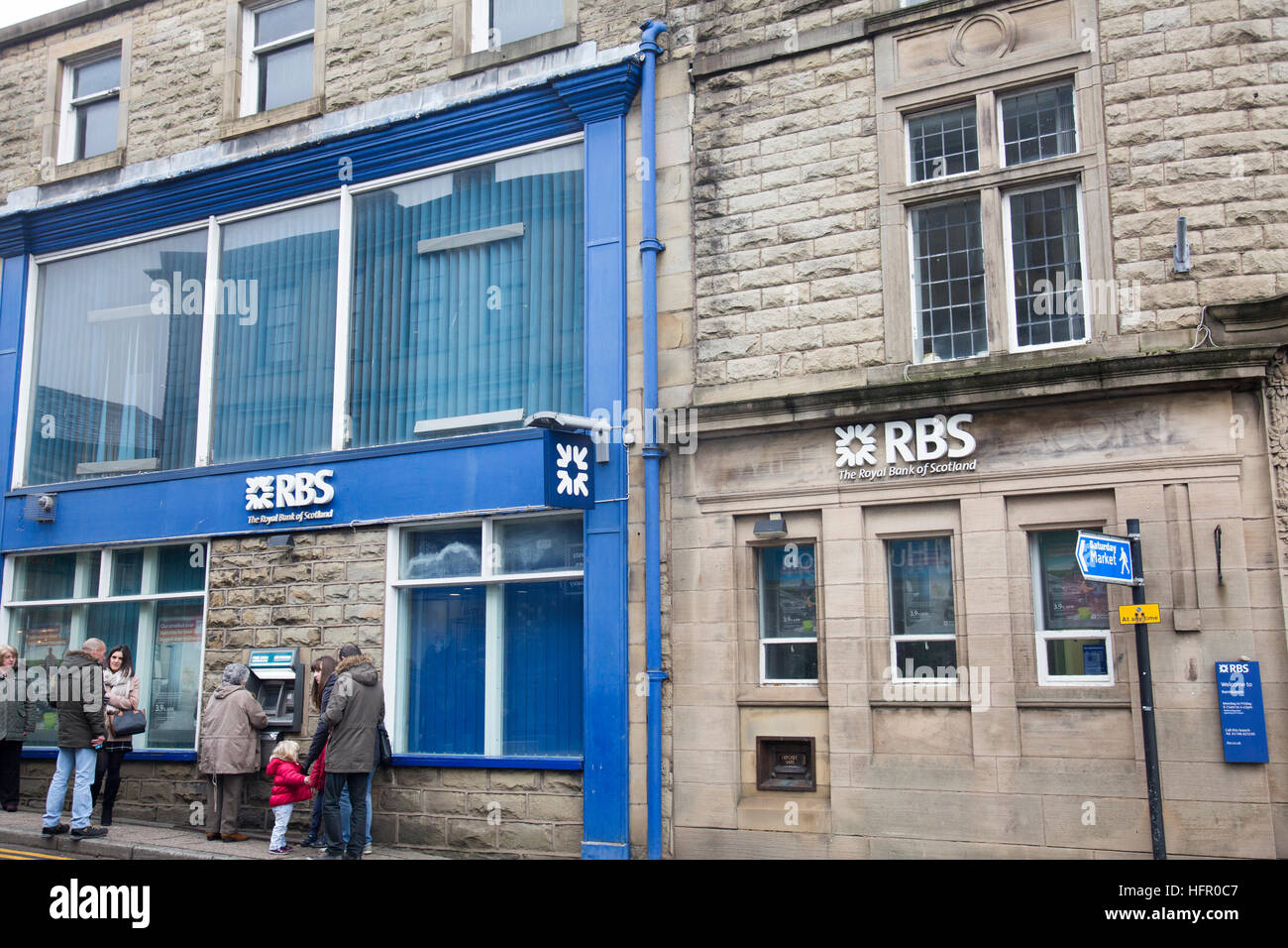 Succursale de Royal Bank of Scotland (RBS) dans Ramsbottom, Lancashire, Angleterre Banque D'Images