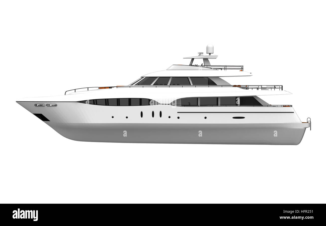 Yacht de plaisance blanc Banque D'Images