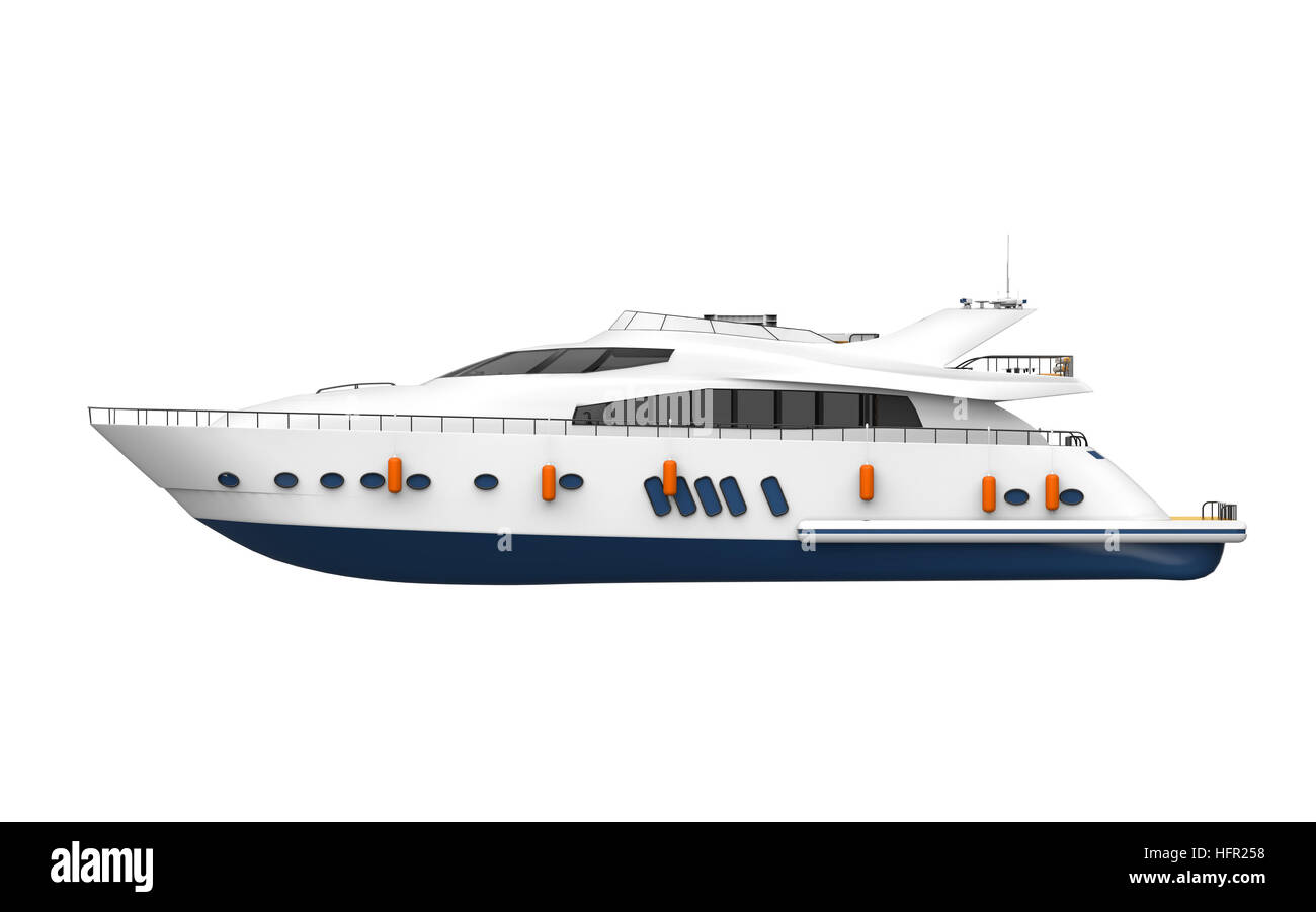 Yacht de plaisance blanc Banque D'Images