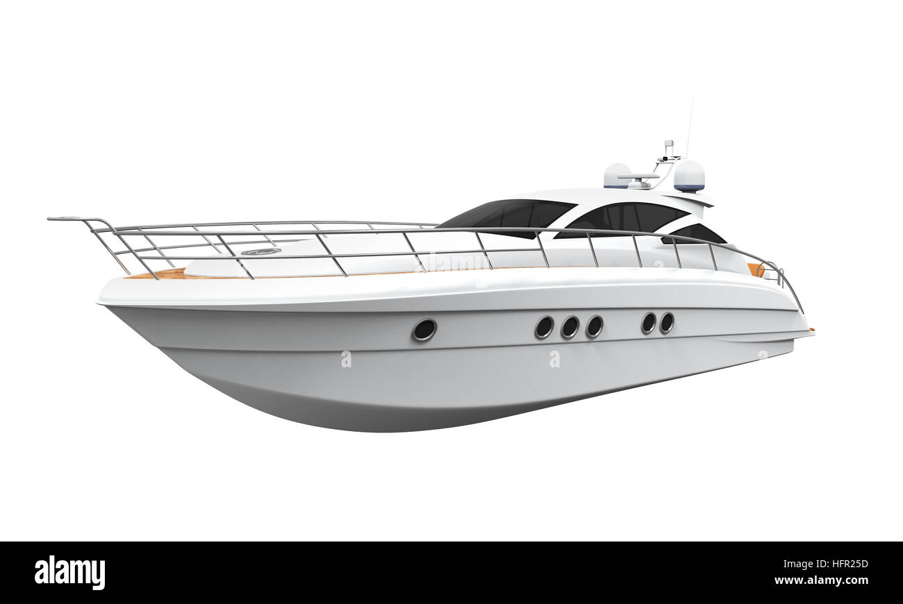 Yacht de plaisance blanc Banque D'Images