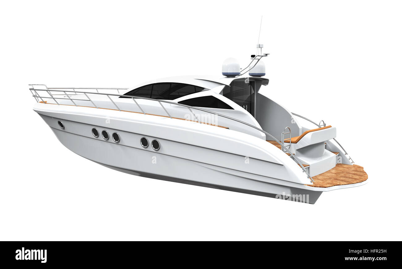 Yacht de plaisance blanc Banque D'Images