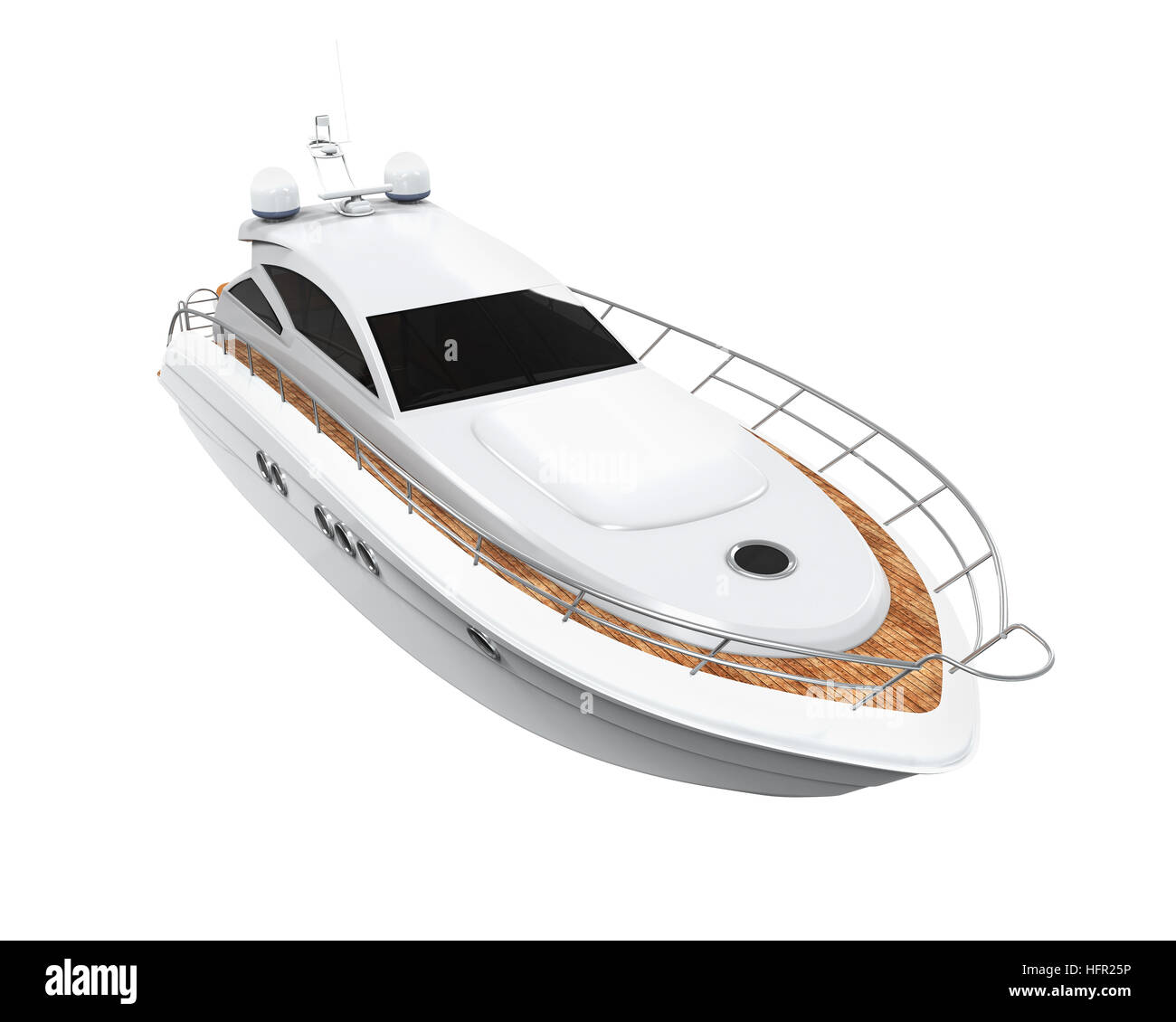 Yacht de plaisance blanc Banque D'Images