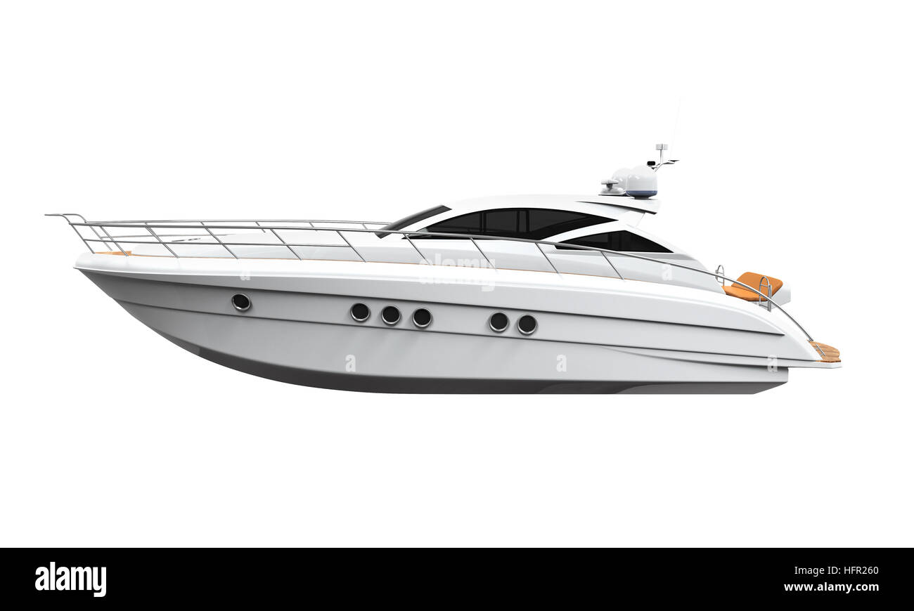 Yacht de plaisance blanc Banque D'Images