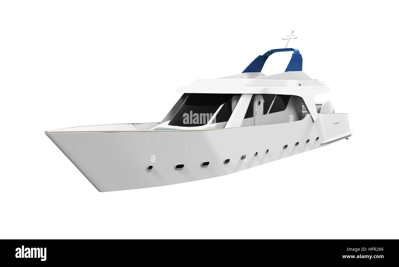 Yacht de plaisance blanc Banque D'Images