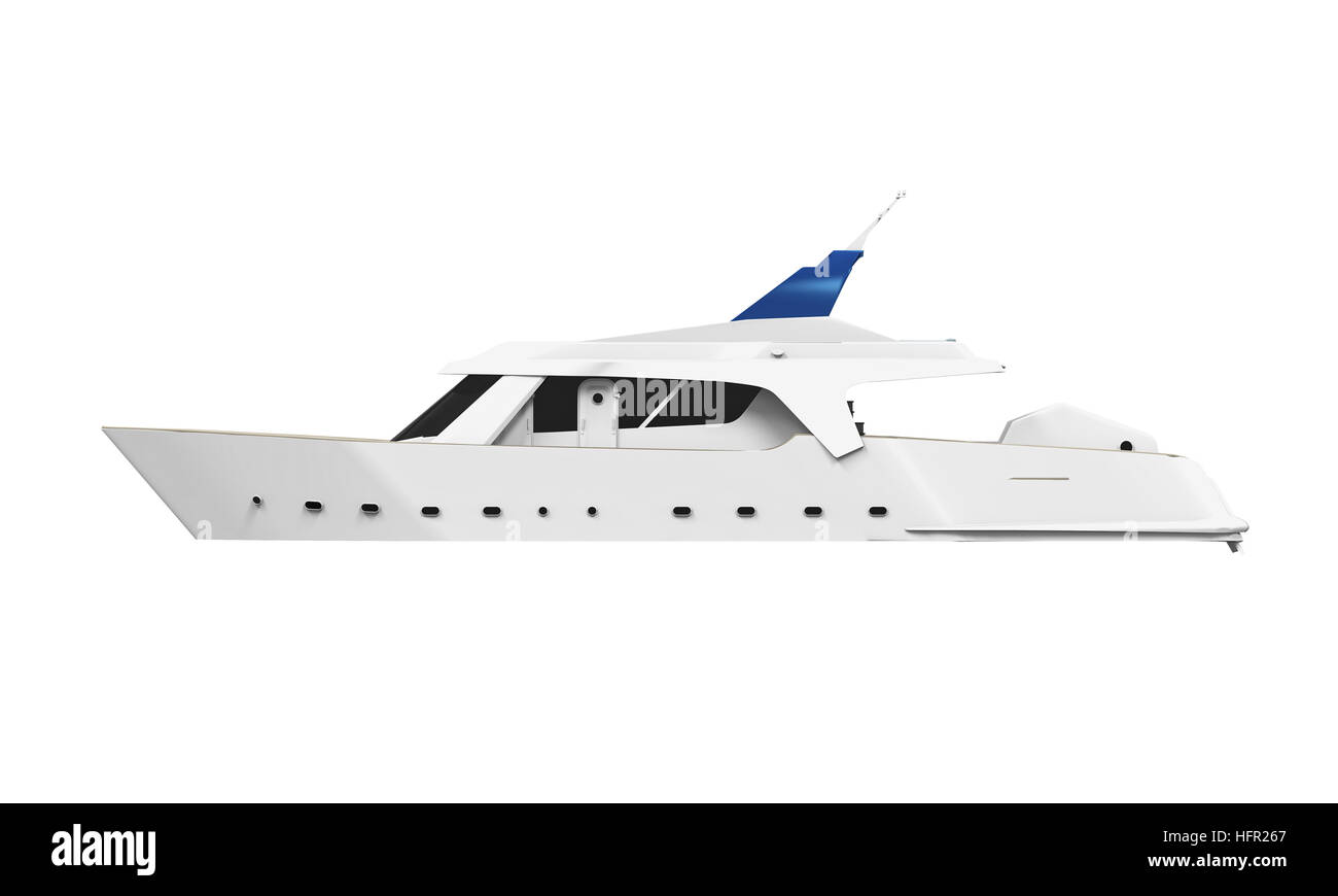 Yacht de plaisance blanc Banque D'Images