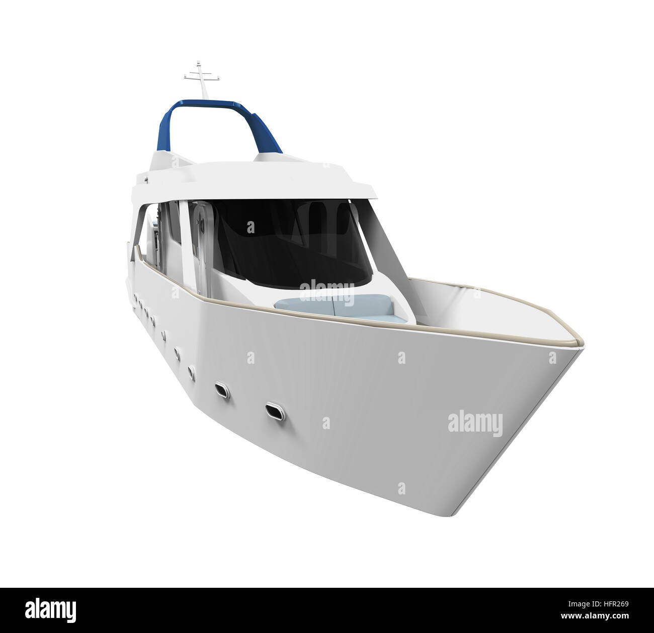 Yacht de plaisance blanc Banque D'Images