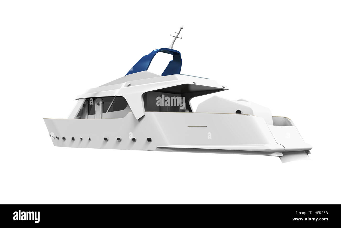 Yacht de plaisance blanc Banque D'Images