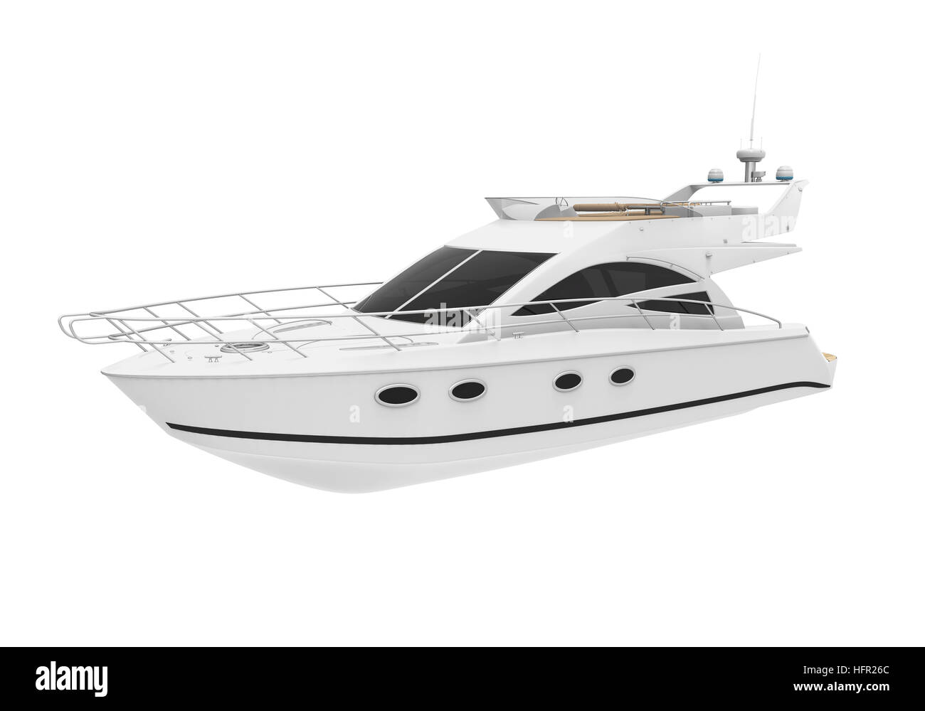 Yacht de plaisance blanc Banque D'Images