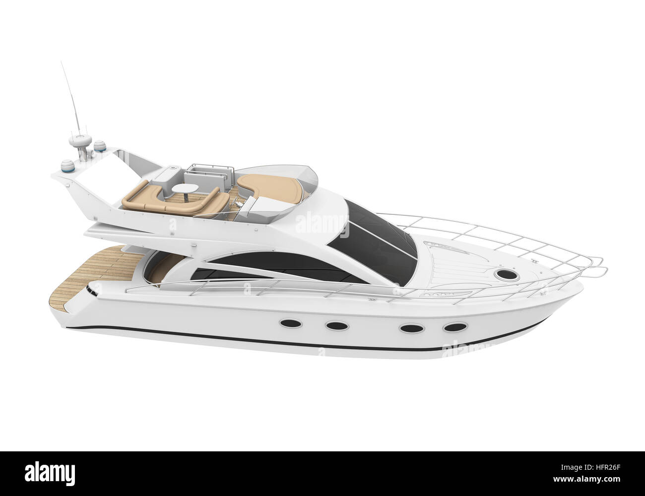 Yacht de plaisance blanc Banque D'Images