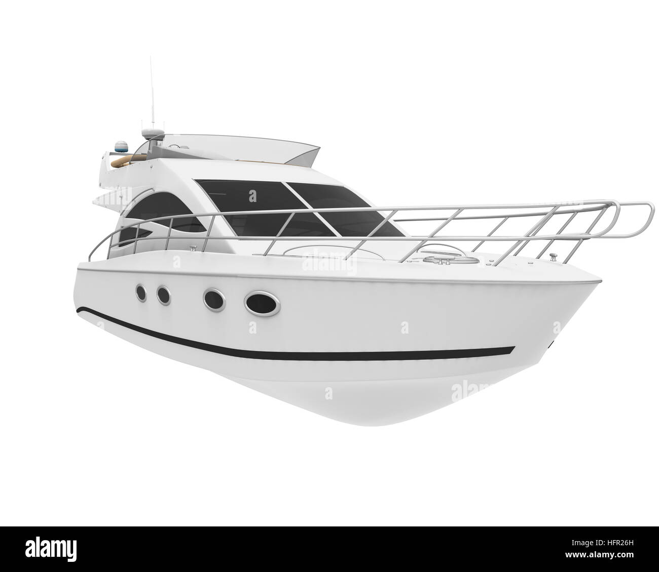 Yacht de plaisance blanc Banque D'Images