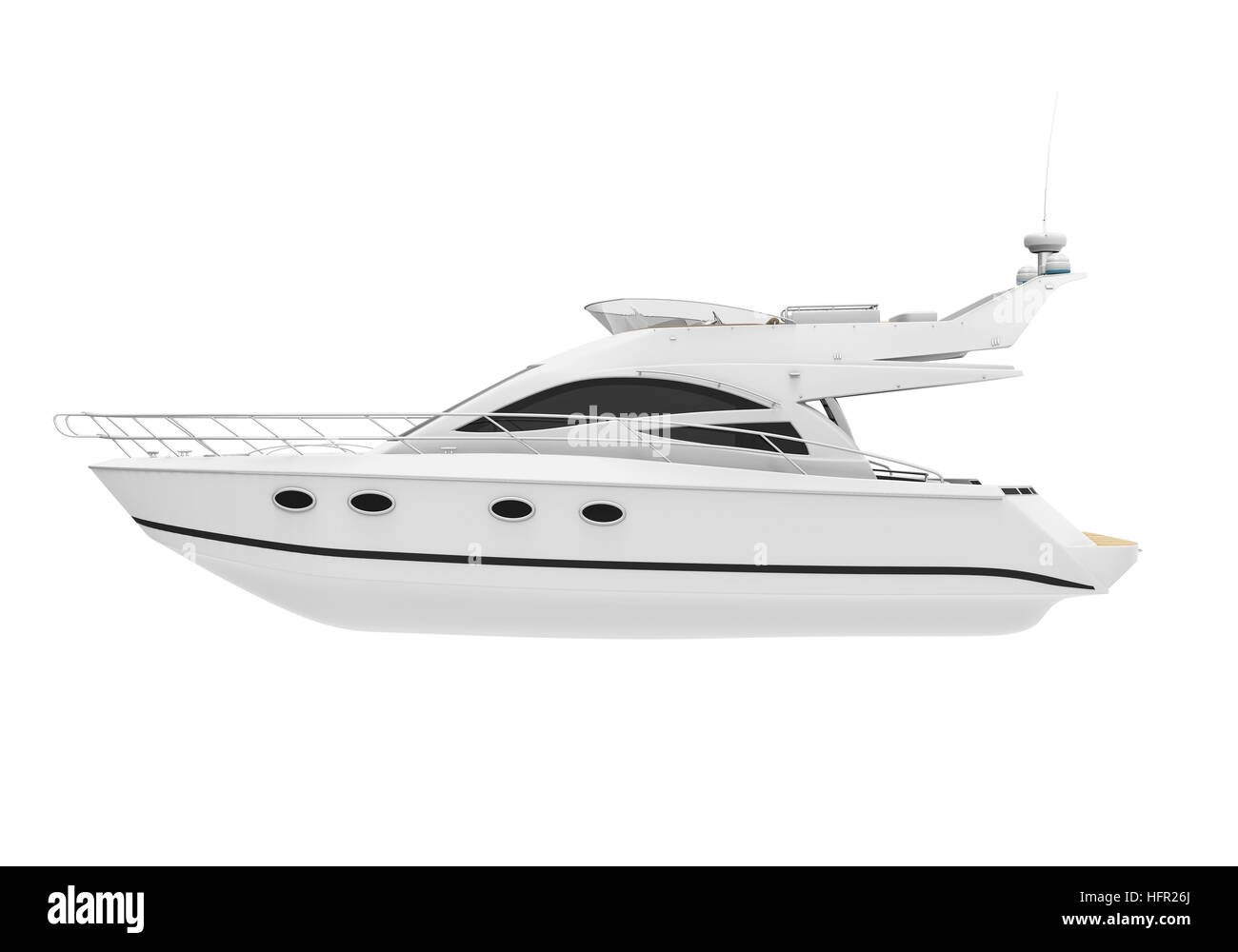 Yacht de plaisance blanc Banque D'Images