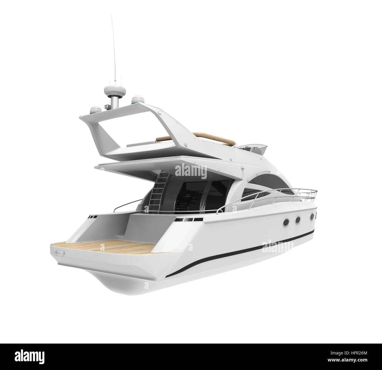 Yacht de plaisance blanc Banque D'Images