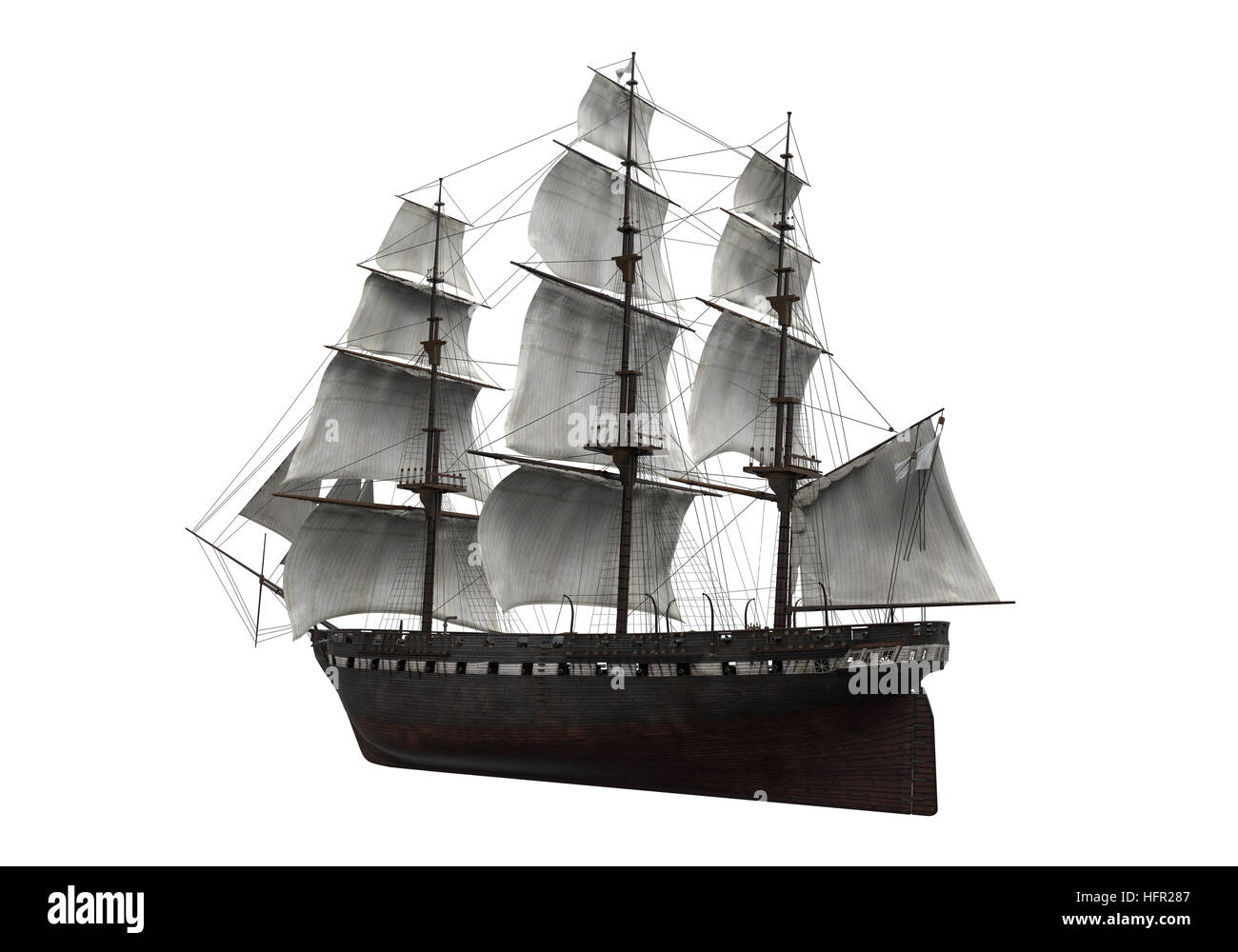 Ancien bateau de Pirate Banque D'Images