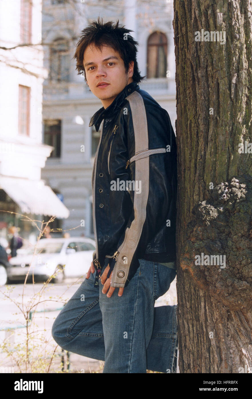 Artiste britannique Jamie Cullum à Stockholm pour les concerts 2004 Banque D'Images